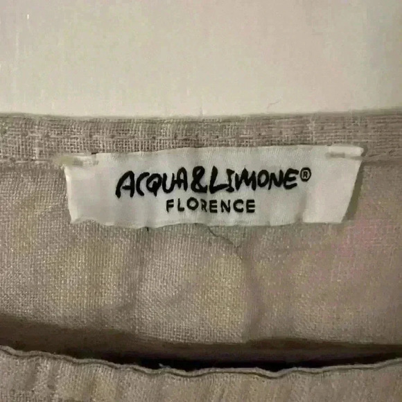 ACQUA & LIMONE  Lagenlook Flutter Sleeve Hi Low Asymmetrical Tunic L (G110) - Picture 4 of 10